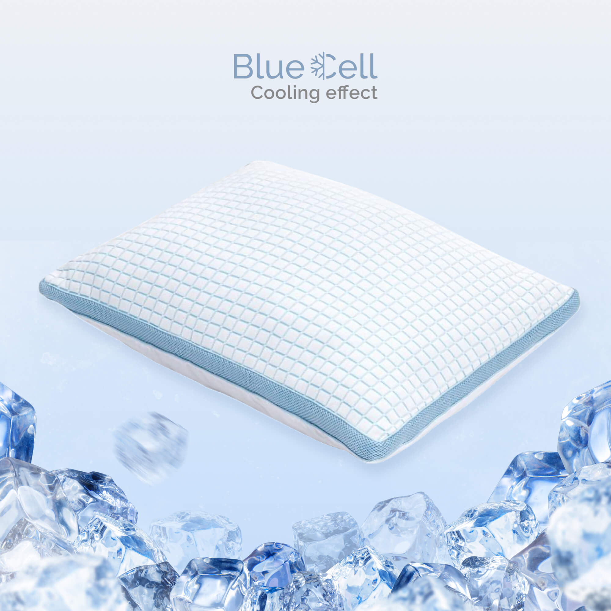 Vėsinanti mikrogelinė pagalvė 3D BlueCell Tech