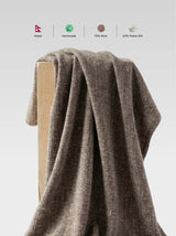 Barpak vilnos ir šilko pledas