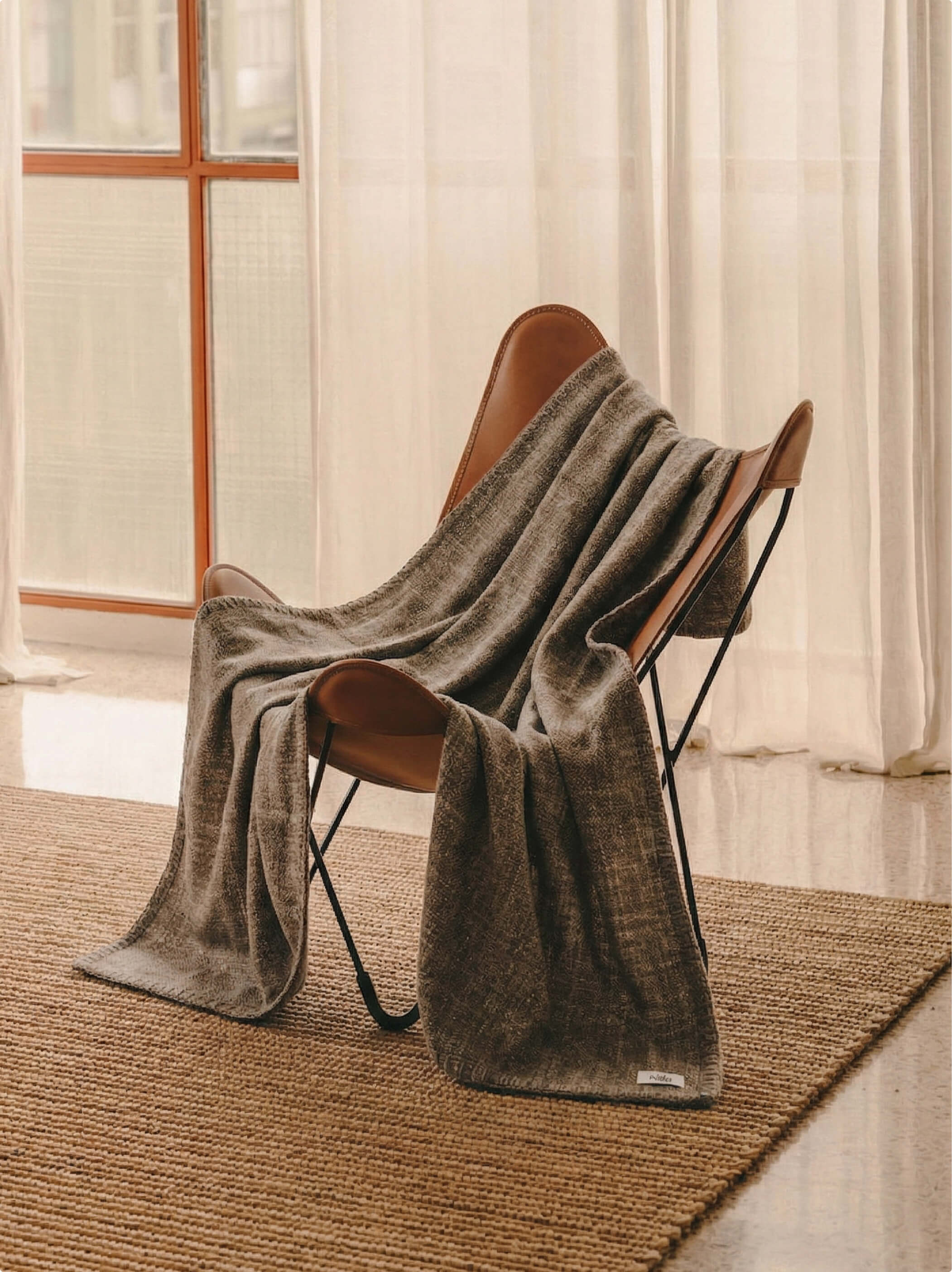 Barpak vilnos ir šilko pledas