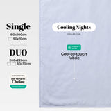 Vėsinantis patalynės komplektas NOXNOX® Cooling Nights