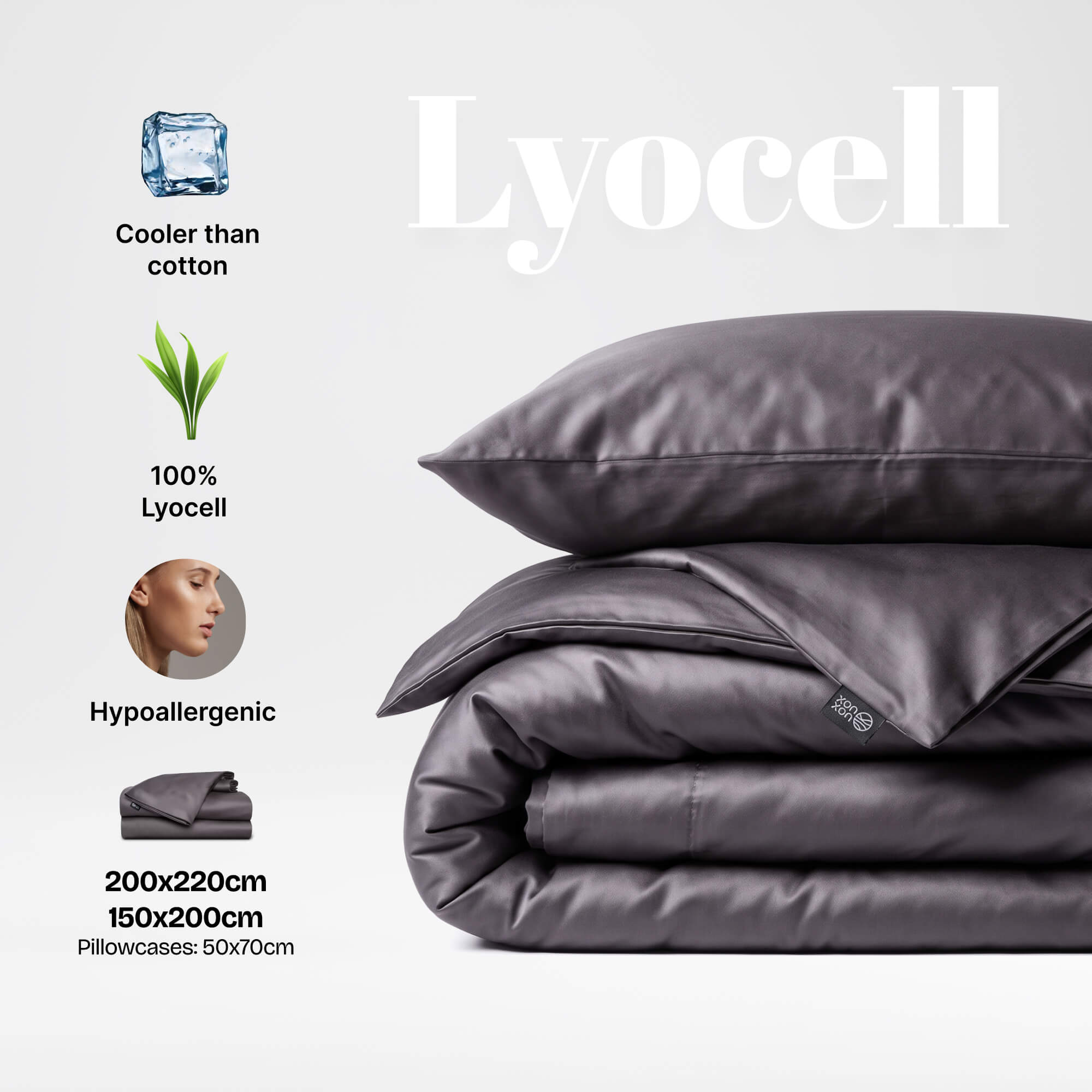 Eukalipto liocelio patalynės komplektas