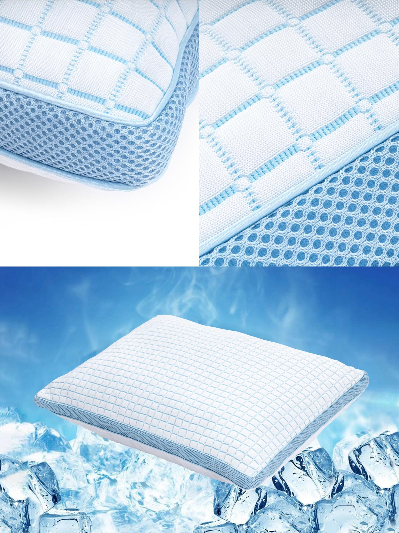 Vėsinanti mikrogelinė pagalvė 3D BlueCell Tech