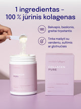 Grynas jūrinis kolagenas milteliais Swedish Collagen® PURE (300 g)
