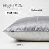 Šilko ir bambuko pagalvės užvalkalai