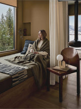 Alpakos pledas Melange Olive