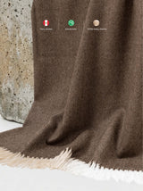 Alpakos pledas Herringbone Chocolate