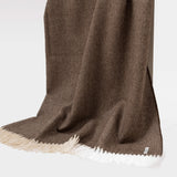 Alpakos pledas Herringbone Chocolate