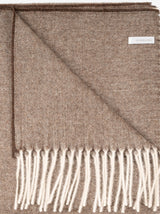 Alpakos pledas Herringbone Chocolate