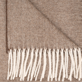 Alpakos pledas Herringbone Chocolate