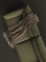 Alpakos pledas Herringbone Chocolate