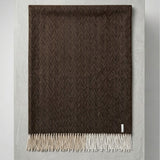 Alpakos pledas Herringbone Chocolate