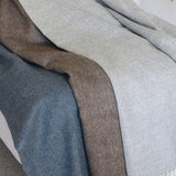 Alpakos pledas Herringbone Deep Blue