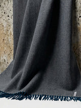 Alpakos pledas Herringbone Deep Blue