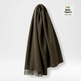 Alpakos pledas Melange Olive