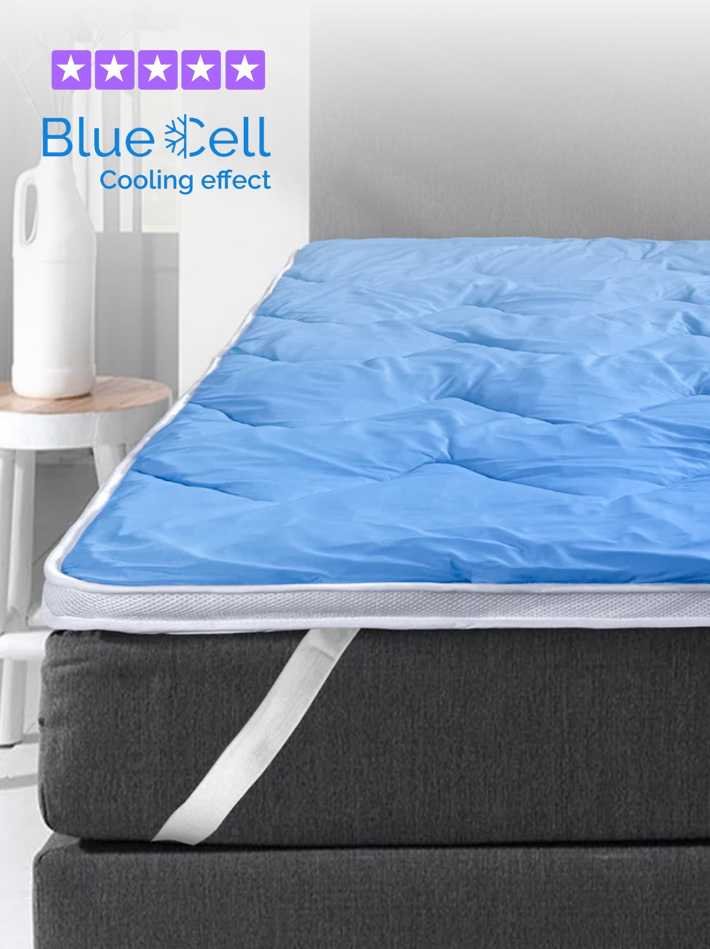 Vėsinantis antčiužinis 3D Bluecell