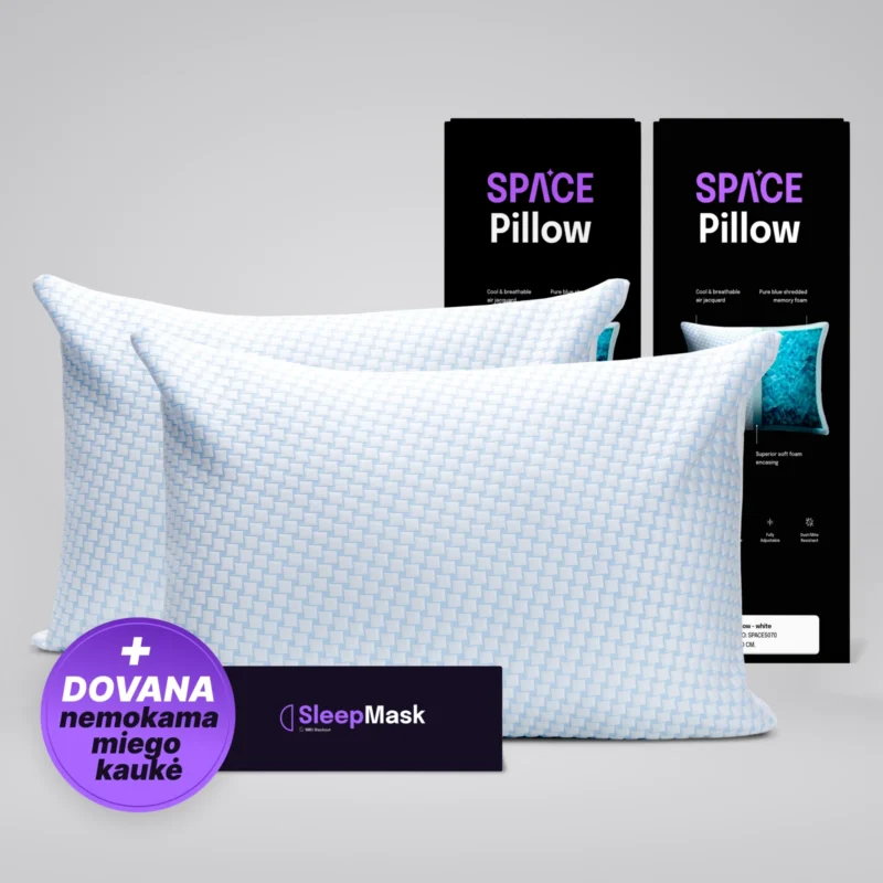 NOXNOX Space pillow rinkinys su nemokama kauke